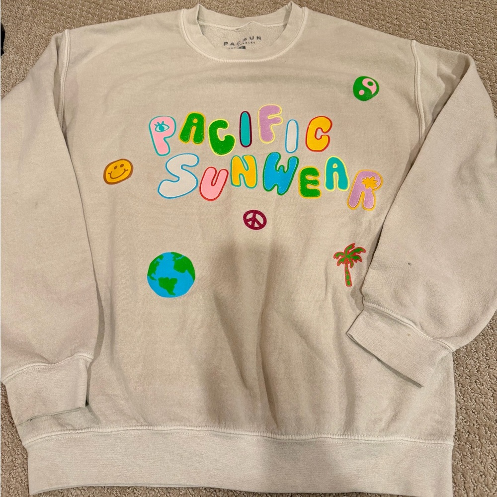 PacSun Cute Colorful Crewneck
